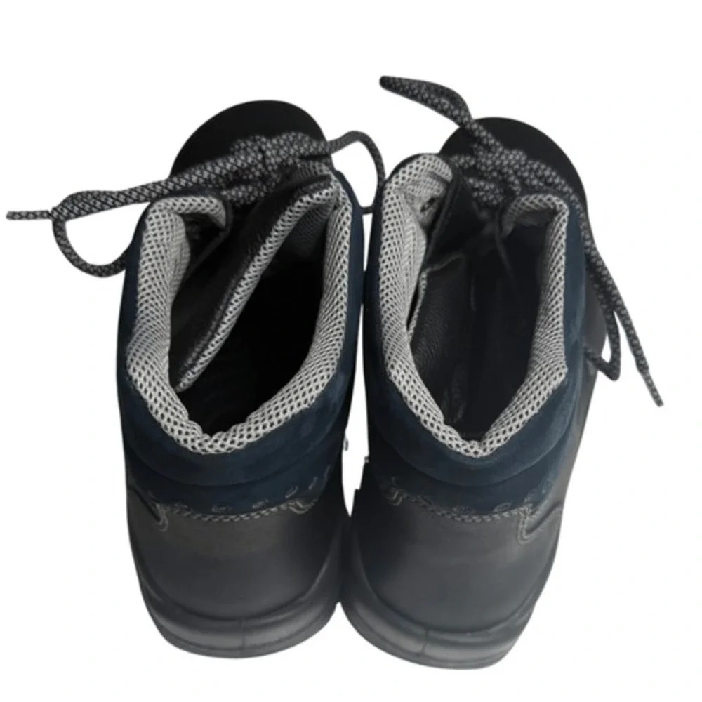 Atlas‎ S3 Safety Boots Mens EU 46 Black Navy Leather EN ISO 20345 Work Boots